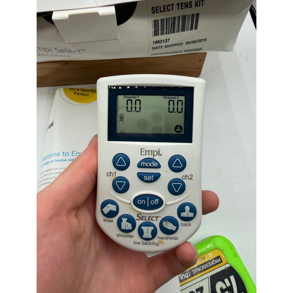 Empi Select TENS Device Digital Pain Management System Kit with Leads & Box - Picture 5 of 5
